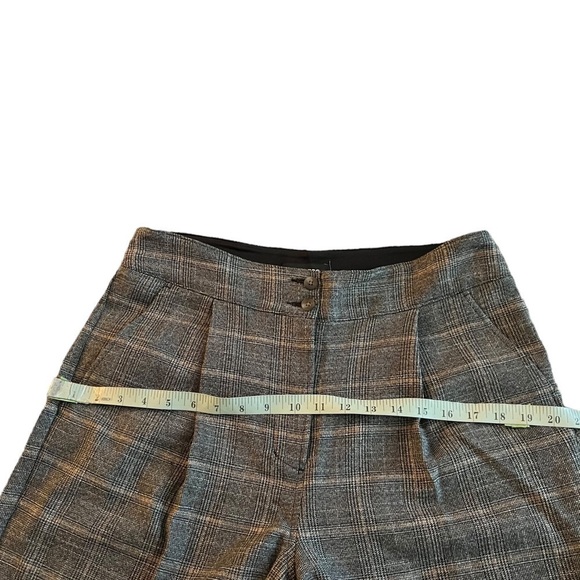Express High Rise Plaid Metallic Trouser Dress Pants Size 12R - Picture 14 of 15